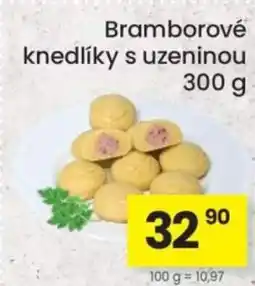 Kubík potraviny Bramborové knedlíky s uzeninou nabídka