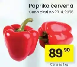 Kubík potraviny Paprika červená nabídka