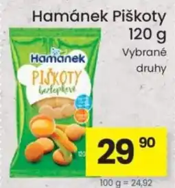 Kubík potraviny Hamánek Piškoty nabídka