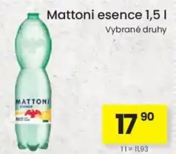 Kubík potraviny Mattoni esence nabídka