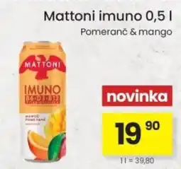 Kubík potraviny Mattoni imuno nabídka