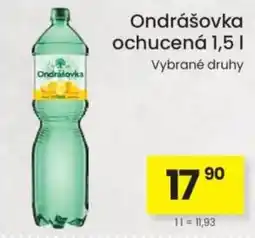 Kubík potraviny Ondrášovka ochucená nabídka