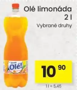 Kubík potraviny Olé limonáda nabídka