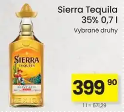 Kubík potraviny Sierra Tequila 35% nabídka