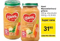 Tesco Hami Masozeleninový příkrm nabídka