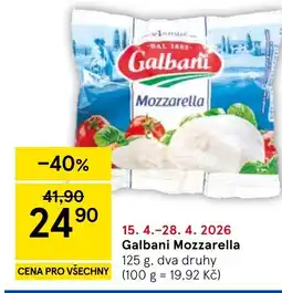 Tesco Galbani Mozzarella nabídka