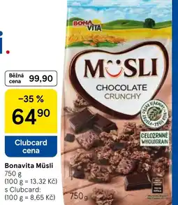 Tesco Bonavita Müsli nabídka