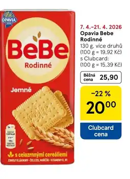 Tesco Opavia Bebe Rodinné nabídka