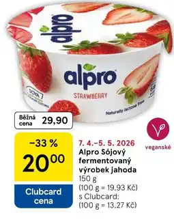 Tesco Alpro Sójový fermentovaný výrobek jahoda nabídka