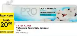 Tesco ProFormula Kosmetické tampóny nabídka