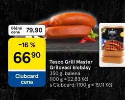 Tesco Tesco Grill Master Grilovací klobásy nabídka