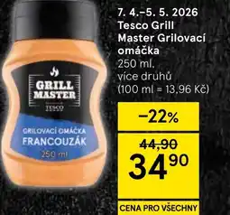 Tesco Tesco Grill Master Grilovací omáčka nabídka