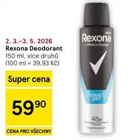 Tesco Rexona Deodorant nabídka