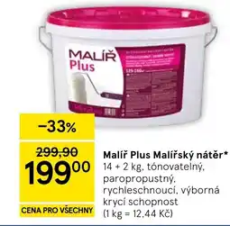 Tesco Malíř Plus Malířský nátěr nabídka