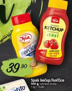 Coop Spak kečup/hořčice nabídka