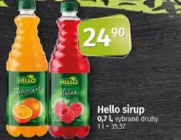 Coop Hello sirup nabídka