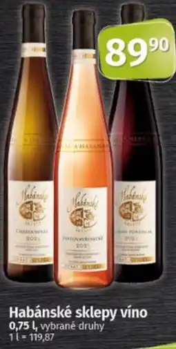 Coop Habánské sklepy víno nabídka