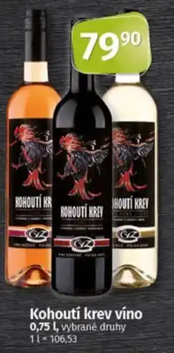 Coop Kohoutí krev víno nabídka