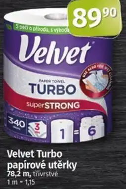 Coop Velvet Turbo papírové utěrky nabídka
