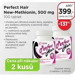 Magistra lékárny Perfect Hair New-Methionin, 500 mg nabídka