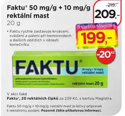 Magistra lékárny Faktu® 50 mg/g + 10 mg/g rektální mast nabídka