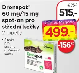 Magistra lékárny DronspotⓇ 60 mg/15 mg spot-on pro střední kočky nabídka