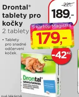 Magistra lékárny Drontal® tablety pro kočky nabídka