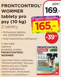 Magistra lékárny FRONTCONTROL® WORMER tablety pro psy nabídka