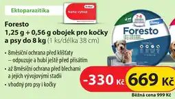 Dr. Max Foresto 1,25 g + 0,56 g obojek pro kočky a psy do 8 kg nabídka