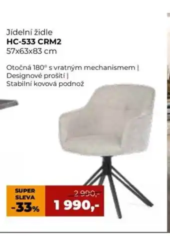 Jídelní židle HC-533 CRM2