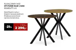 Jamall Kulatý jídelní stůl HT-F4108 OLW | OAK nabídka