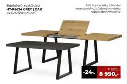Jamall Jídelní stůl rozkládací HT-R5624 GREY | OAK nabídka