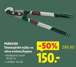 Lidl PARKSIDE Teleskopické nůžky na větve amboss/bypass nabídka