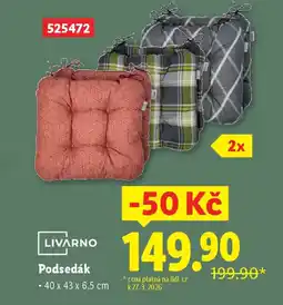 Lidl LIVARNO Podsedák nabídka