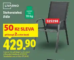 Lidl LIVARNO Stohovatelná židle nabídka