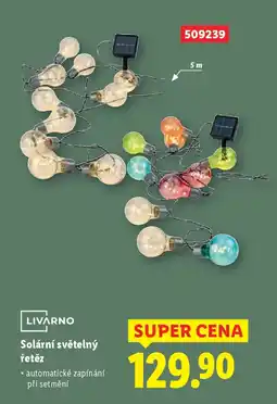 Lidl LIVARNO Solární světelný řetěz nabídka