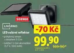 Lidl LIVARNO LED solární reflektor nabídka