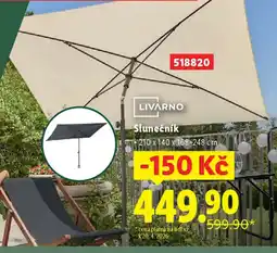 Lidl LIVARNO Slunečník nabídka
