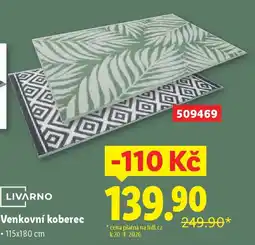 Lidl LIVARNO Venkovní koberec nabídka