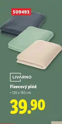 Lidl LIVARNO Fleecový pléd nabídka
