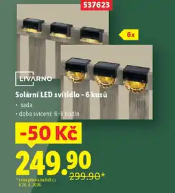 Lidl LIVARNO Solární LED svítidlo nabídka