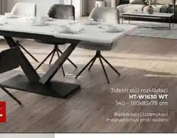 Jamall Jídelní stůl rozkládací HT-W1630 WT nabídka