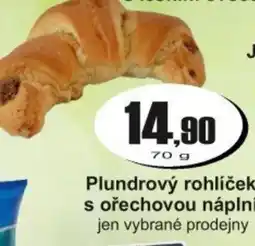 Adam Plundrový rohlíček s ořechovou náplní nabídka