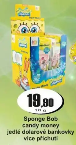 Adam Sponge Bob candy money jedlé dolarové bankovky nabídka