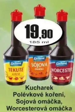 Adam Kucharek Polévkové koření, Sojová omáčka, Worcesterová omáčka nabídka