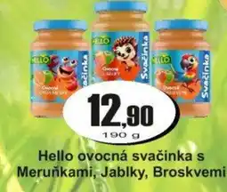 Adam Hello ovocná svačinka s Meruňkami, Jablky, Broskvemi nabídka