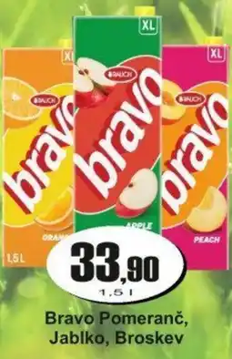 Adam Bravo Pomeranč, Jablko, Broskev nabídka