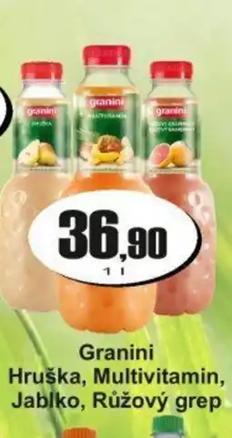 Adam Granini Hruška, Multivitamin, Jablko, Růžový grep nabídka