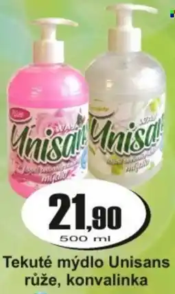 Adam Tekuté mýdlo Unisans růže, konvalinka nabídka