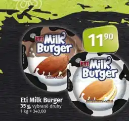 COOP TIP Eti Milk Burger nabídka